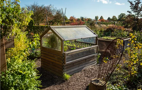 Ein Hochbeet als Highlight im Garten